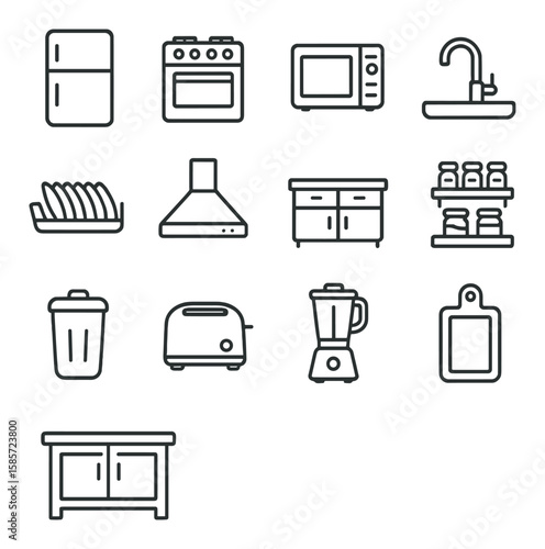 Autumn essentials icon collection. cozy fall linear symbols: leaf, acorn, sweater, tree, boots, pie vector icons.