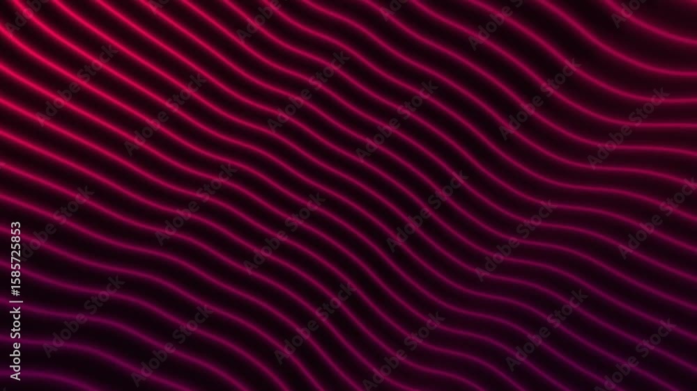 Abstract Wavy Lines Pattern in Pink and Purple Loop Background.