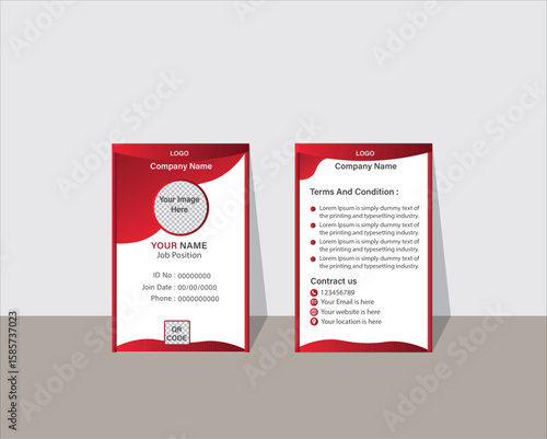 Professional ID Card Template – Modern, Editable & Ready to Print