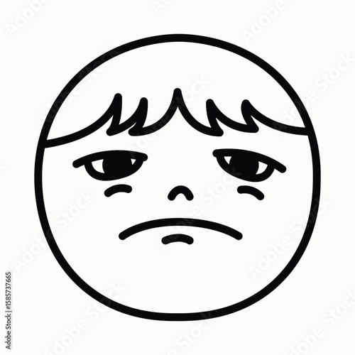 A Very Sad Little Child With a Face Full of Despair