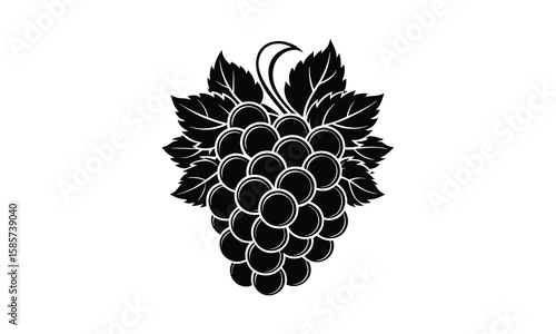 Grape t shirt design silhouette and vector Purple Grape Art for Summery T-Shirt Concepts