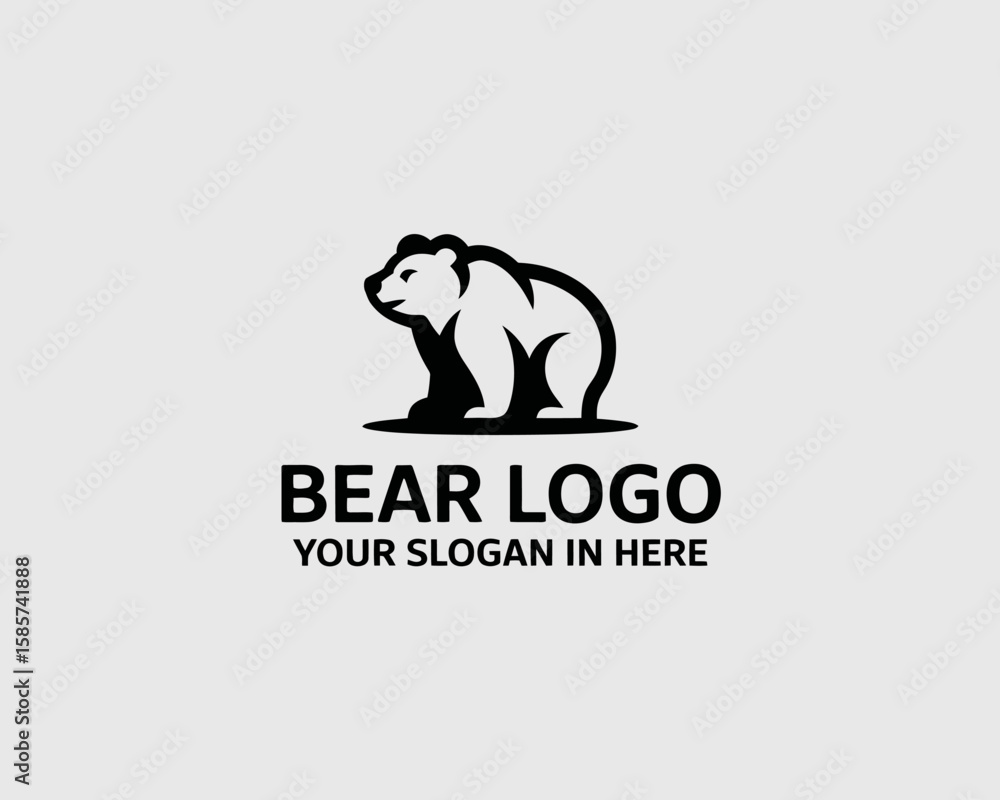 Bear Logo with Slogan Bear Logo with Slogan