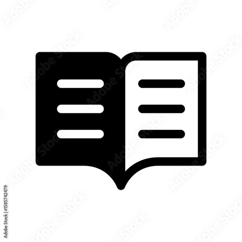 Book Icon Vector Symbol Design Illustration