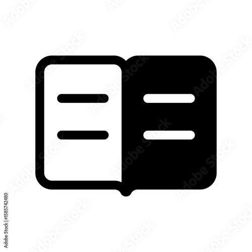 Book Icon Vector Symbol Design Illustration