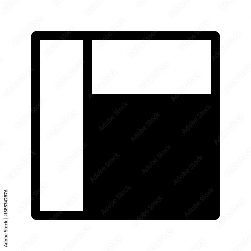 Fototapeta premium Layout Icon Vector Symbol Design Illustration