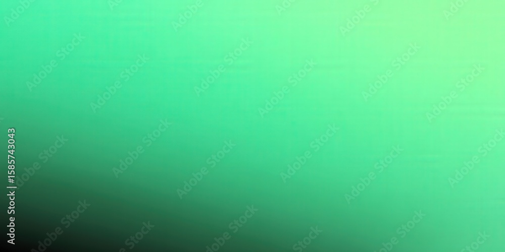 Obraz premium A beautiful green gradient forms a soft, blurred background with a subtle light.