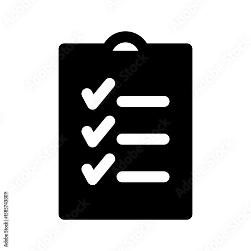 Check List Icon Vector Symbol Design Illustration