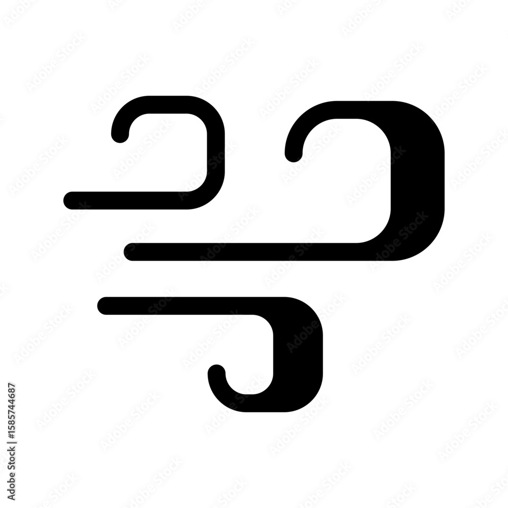 Wind Icon Vector Symbol Design Illustration Wind Icon Vector Symbol Design Illustration