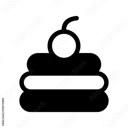 Pancake Icon Vector Symbol Design Illustration