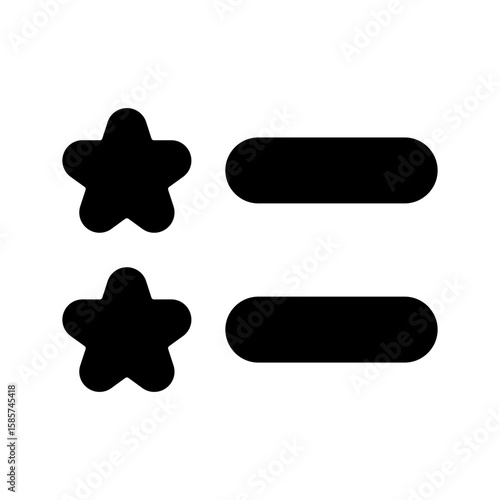 Favorite List Icon Vector Symbol Design Illustration