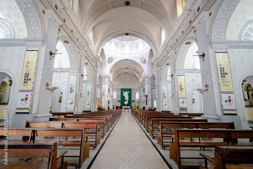 Cathedral basilica of the city of Popayán, located in Colombia, a pilgrimage site especially during Holy Week