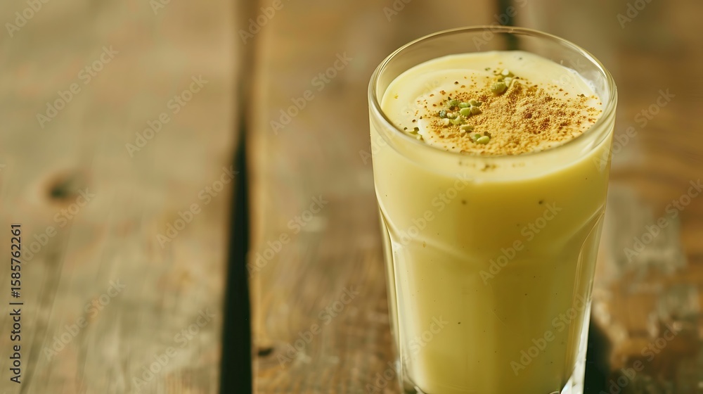 Healthy Mango Lassi with Pistachios and Cinnamon Healthy Mango Lassi with Pistachios and Cinnamon