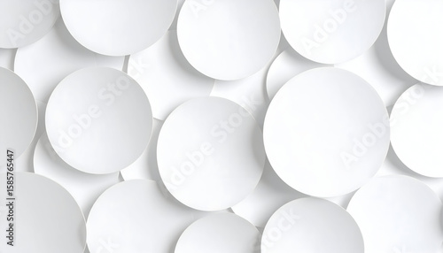 White Circle Pattern Texture Background