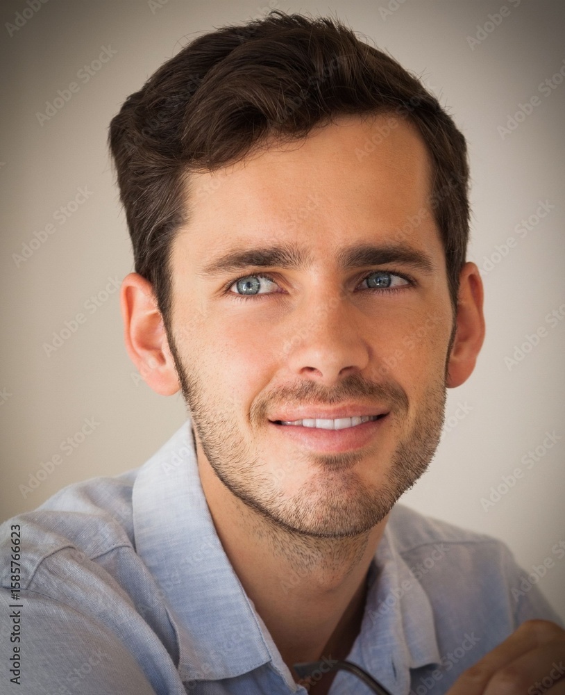 Fototapeta premium Casual businessman thinking