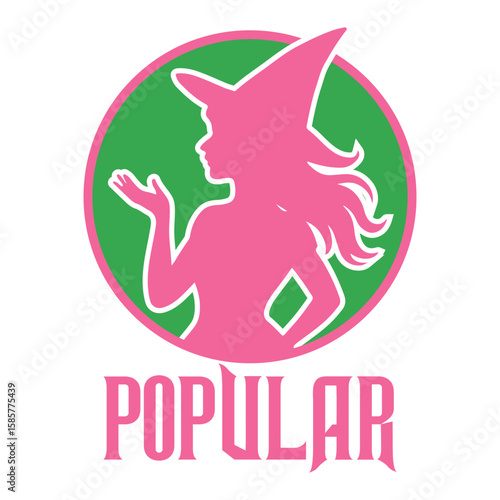 Popular - Wicked T-shirt Vector, Wicked Change For Good Shirt, Spooky Wicked Illustration, Witchy Quote, Witch Pink And Green Clipart
