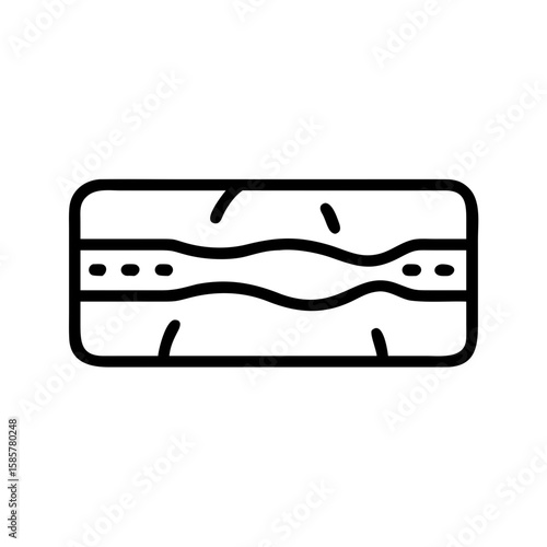 A black and white, minimalistic depiction of a clogged artery, conveying the serious health risks of cardiovascular disease and the importance of a healthy lifestyle.