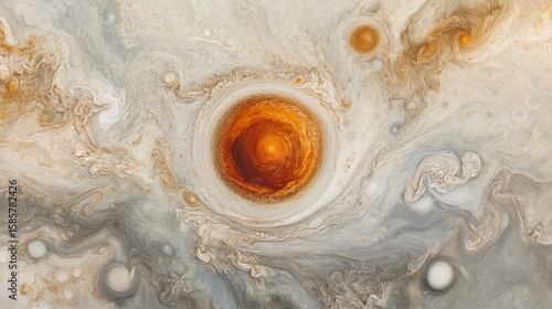 Abstract swirling colors in space