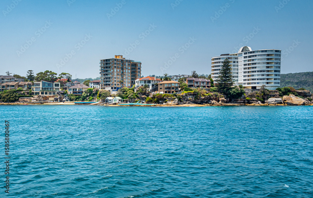 Expansive residences in the coastal of Manly Beach, with its tree-lined promenade and long stretch of fine soft sand, it is a popular destination for families. Sydney, Jan 2020 Expansive residences in the coastal of Manly Beach, with its tree-lined promenade and long stretch of fine soft sand, it is a popular destination for families. Sydney, Jan 2020