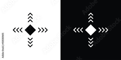 Flexibility icon Flat Vector illustration. Simple black symbols