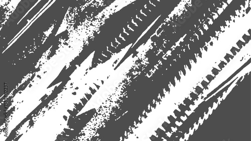 grunge tire prints, vector background with grungy abstract pattern. motocross dirty tires print, off road grungy trails texture. 