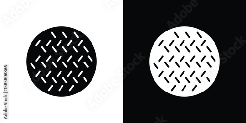 Canvastavla Anti skid feet icon Flat Vector illustration
