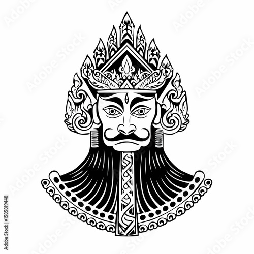 Queen of Spades with Gothic Skull Tattoo Design