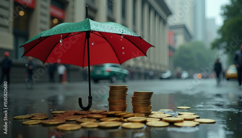 Wallpaper Mural Economic Forecast Financial Future Currency Protection Wealth Preservation Saving Money Insurance Concept Financial
 Torontodigital.ca