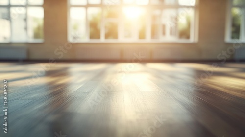 Sunlit Wooden Floor Interior Design