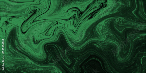 Abstract background of colorful liquid liner. Abstract texture of liquid acrylic. Macro mineral stone malachite on a white background	