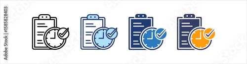 Finished Icon Set Multiple Style Collection