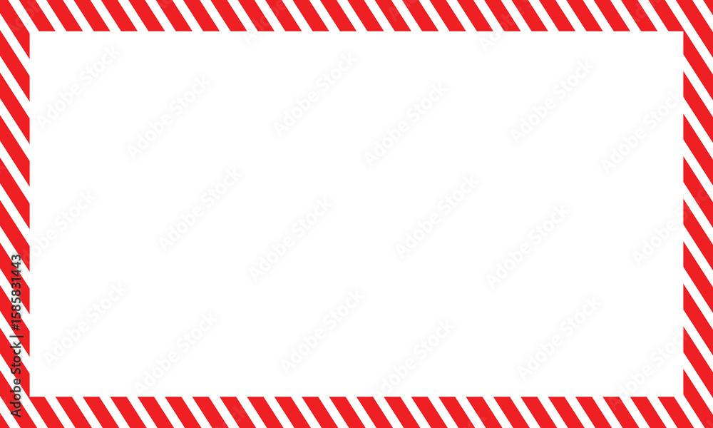 Fototapeta premium Candy cane frames. Christmas and New Year candy frame. Holiday x mas border. isolated on white background. Vector illustration.&nbsp;EPS&nbsp;10&nbsp;. 
