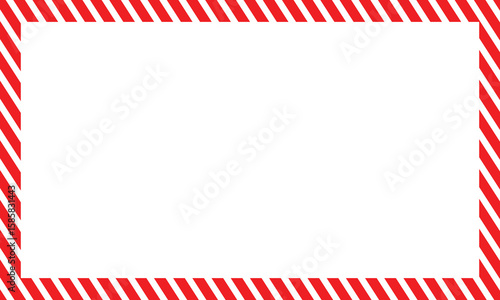 Candy cane frames. Christmas and New Year candy frame. Holiday x mas border. isolated on white background. Vector illustration. EPS 10 . 
