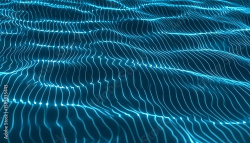 Wallpaper Mural Abstract glowing lines on dark background Torontodigital.ca