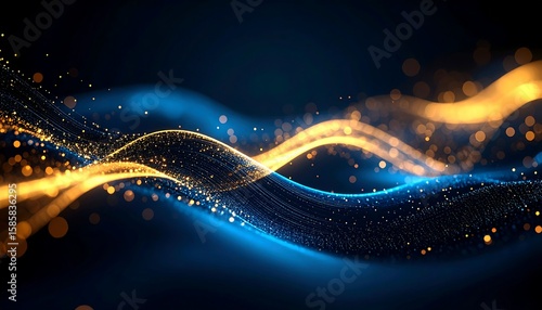 Abstract glowing wave design (1)