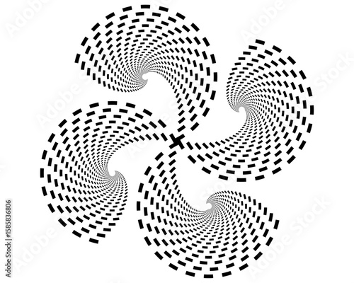 golden ration fibonacci pattern for logo icon background web graphic tattoo. vector illustration