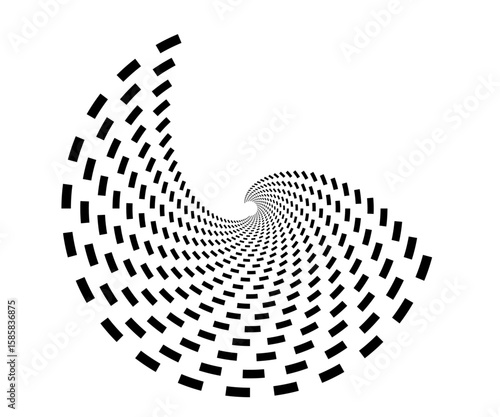 golden ration fibonacci pattern for logo icon background web graphic tattoo. vector illustration