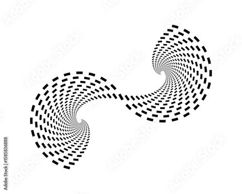 golden ration fibonacci pattern for logo icon background web graphic tattoo. vector illustration
