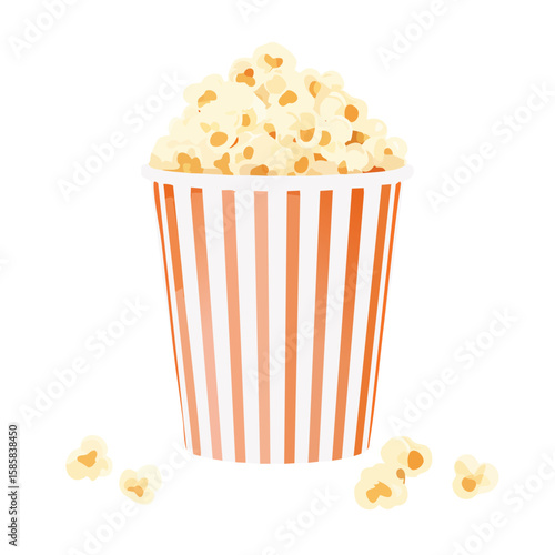 Popcorn Icon Isolated on a ...