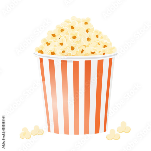 Popcorn Icon Isolated on a ...