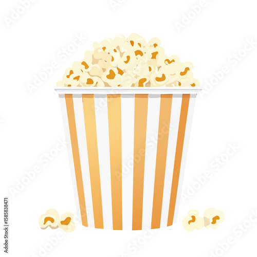 Popcorn Icon Isolated on a ...