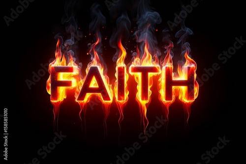 faith text religion flame flames fire burn burning.