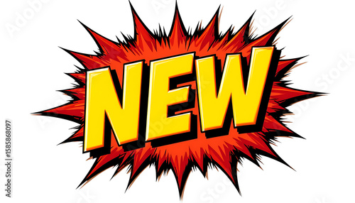 Comic Book Style New Announcement.