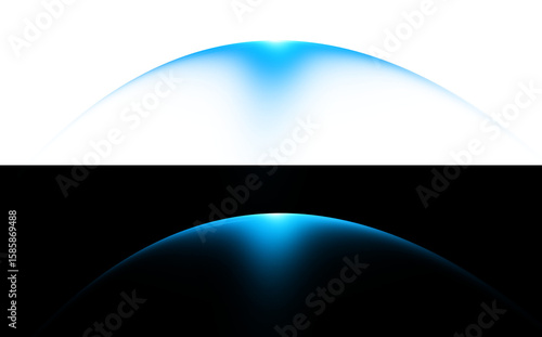 Transparent Design collage of neon lights,  source, dome, arc, reflector effect. Set of abstract neon lights.Lens flare effects for overlay designs.