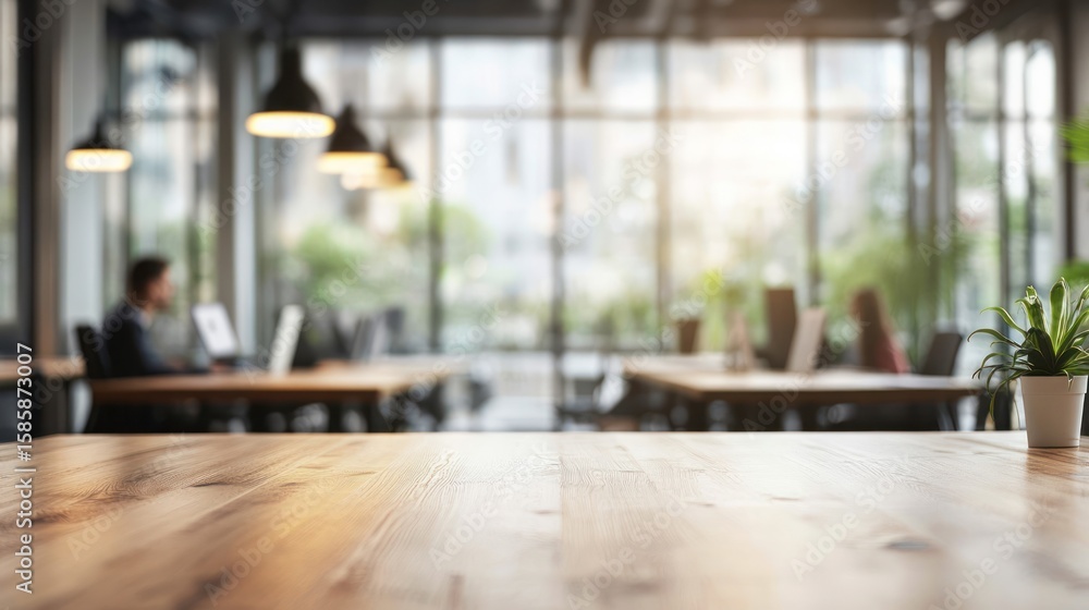Modern office interior blurred background Modern office interior blurred background