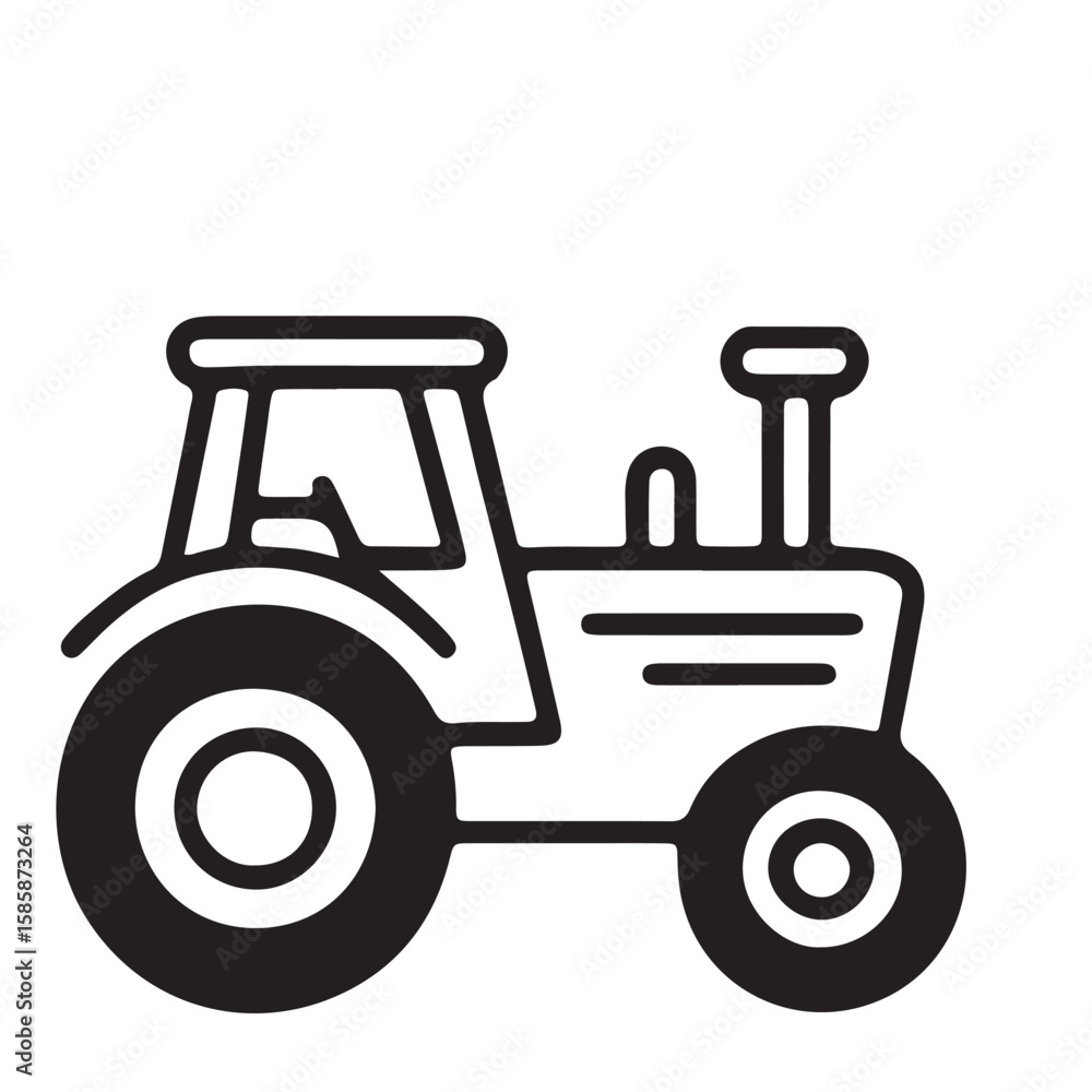 Smiling Farmer Outline Icon Agriculture, Harvest, and Rural Lifestyle Illustration Smiling Farmer Outline Icon Agriculture, Harvest, and Rural Lifestyle Illustration