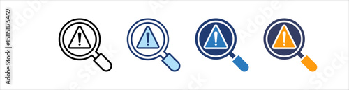 Investigation Icon Set Multiple Style Collection