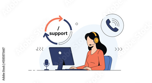 Customer service representative assisting clients with technical support and product inquiries via online communication tools
