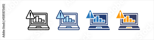 Statistic Icon Set Multiple Style Collection