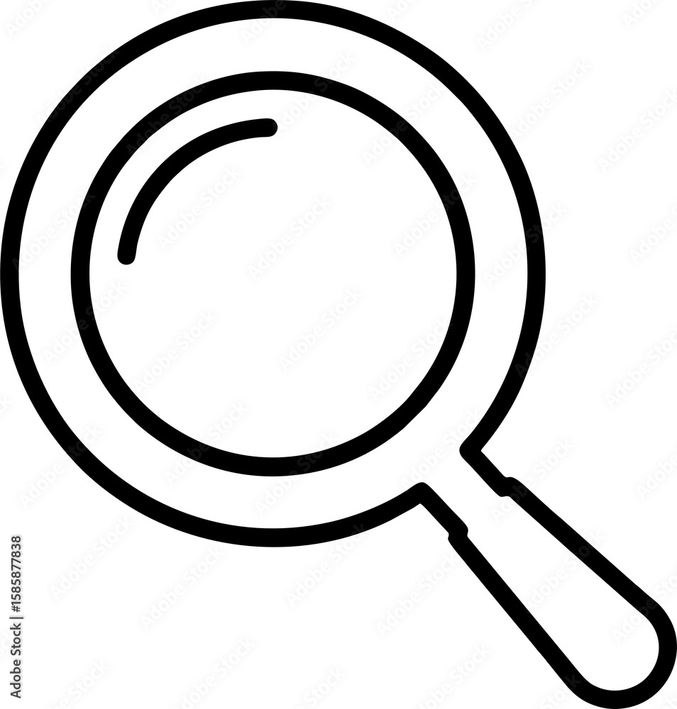 Blue vector magnifying glass search icon Blue vector magnifying glass search icon