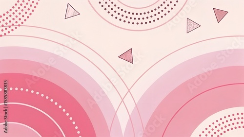 abstract pink background with circles